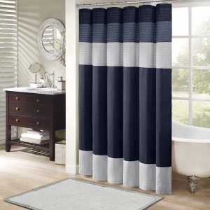 Transforming Our Bathroom with Madison Park’s Elegant Curtain