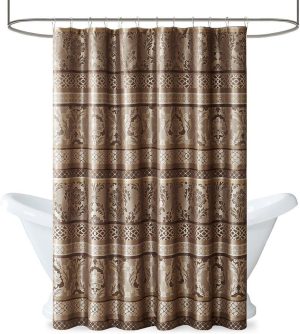 Transform Our Bathroom with the Madison Park Bellagio Curtain