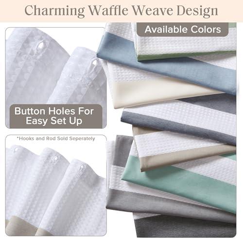 Transform Our ⁤Bathroom with the ‍Madison Park Waffle Curtain